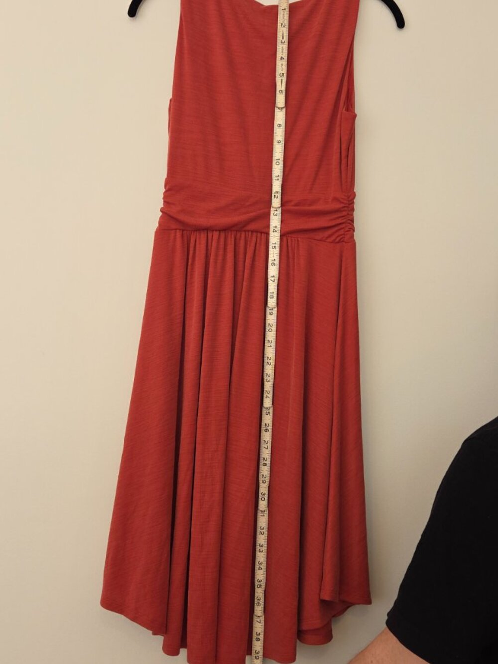 Anthropologie Rust Textured Knit V Neck Dress XS NWOT - Picture 3 of 5